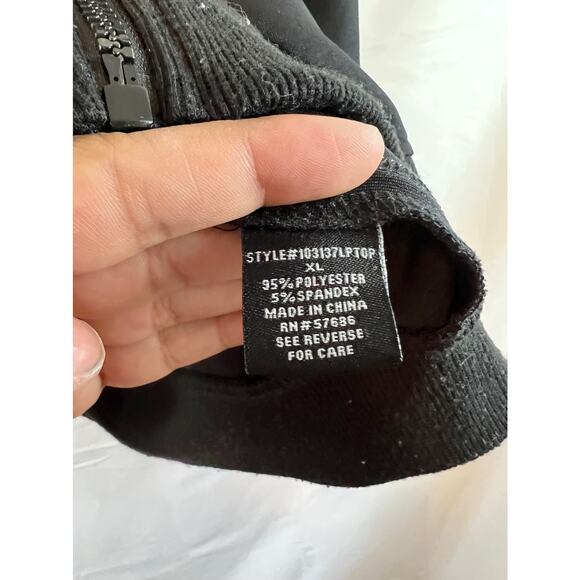 Fashion Nova Womens Black Tracksuit Jacket Size XL - Picture 3 of 4